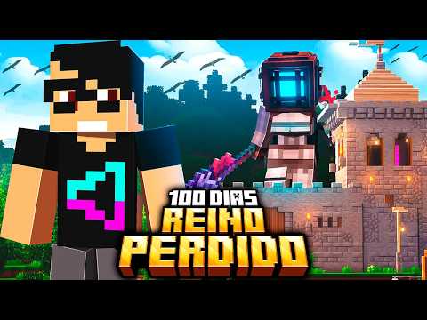 Sobrevivi 100 dias em um REINO PERDIDO no Minecraft - O FILME