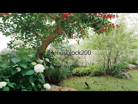 Kenzan calay impression 「Porousblock200 - 花と緑と風と光と-」