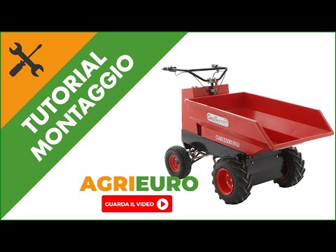 Motocarriola a batteria GeotechPro Mini Dumper Car E500 H-Li: montaggio