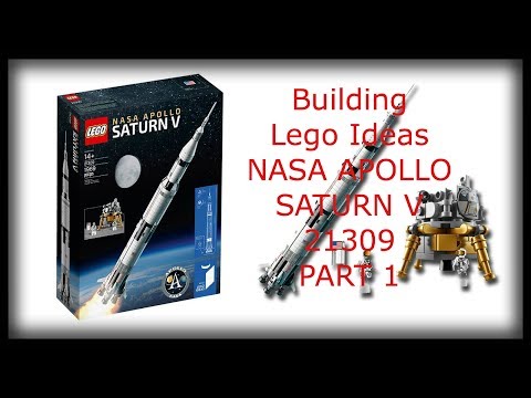 Building lego Ideas NASA APOLLO SATURN V 21309 PART 1