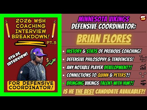 🚨BREAKING: WSH JUST Interviewed DC Brian Flores For D. Coordinator! | History & Stats | BEST in NFL?