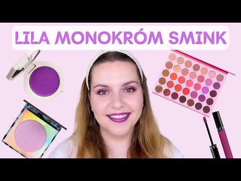 Lila monokróm smink | Smink-Sarok