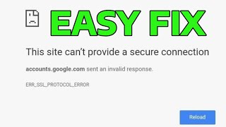 How To Fix ERR_SSL_PROTOCOL_ERROR in Web Browser