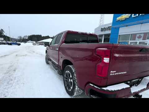 2026 Chevrolet Silverado 1500 Crew Cab Short Box 4-Wheel Drive High Country in Red for sale at Boyer Chevrolet Buick GMC Bancroft in Bancroft, ON