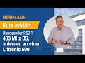 Kurz Erklärt Handsender RSZ 1 433 MHz BS Anlernen An Einen Liftronic 500 I Hörmann