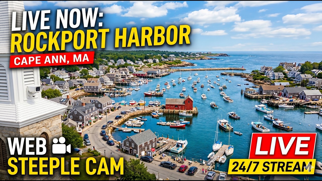 Live webcam view of Old Sloop View over Rockport Harbor