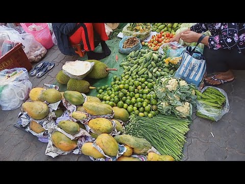 Asian Market - Amazing Fresh Food In Phnom Penh Market - Village Food Tour