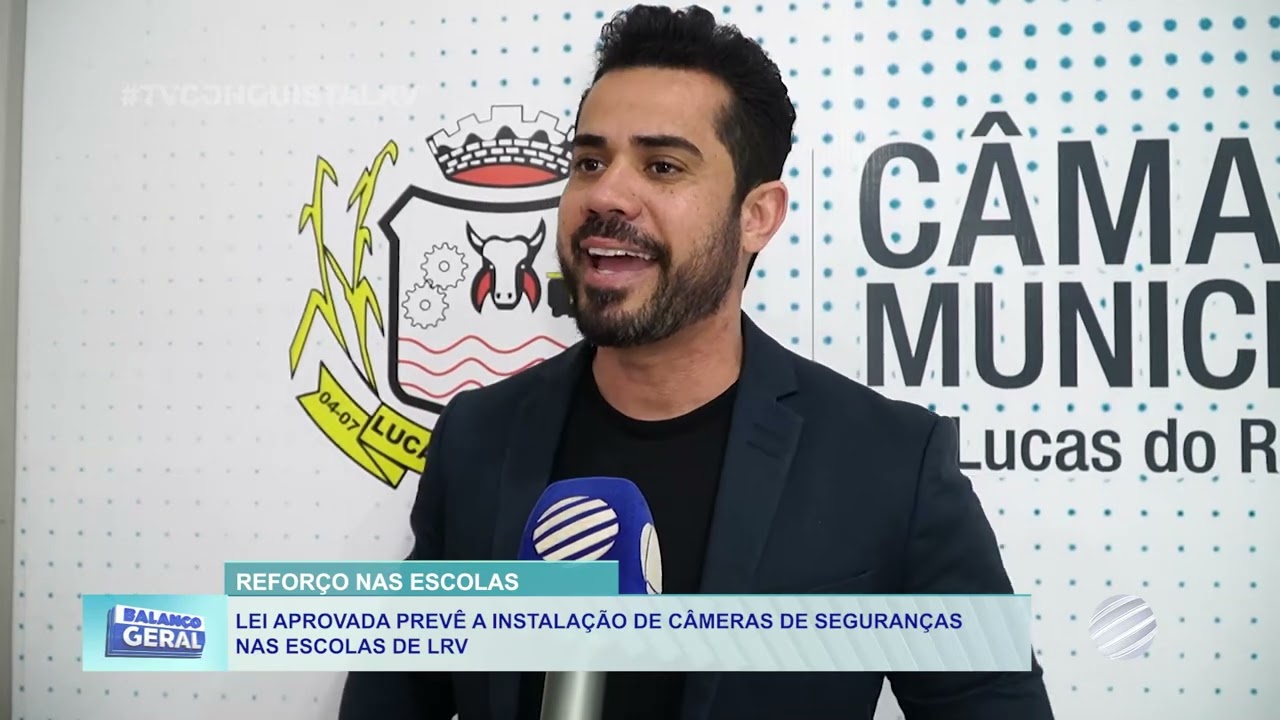 Lei aprovada prevê a instalação de câmeras de segurança nas escolas de Lucas do Rio Verde