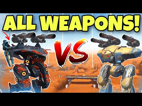 🔥 TITAN AO MING VS SHARANGA COMPARISON WITH ALL WEAPONS || War Robots Test Server || WR ||