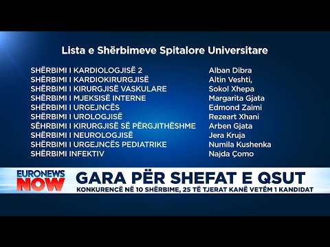 Gara për shefat e QSUT, cilët do të jenë drejtuesit e rinj për shërbimet spitalore