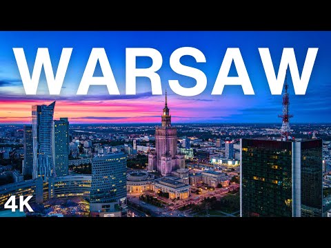 Warsaw, Poland 🇵🇱 4K Ultra HD Drone Video - Flying Over Warsaw