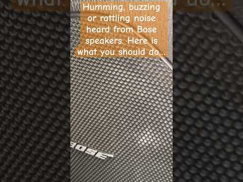 Humming, buzzing or rattling noise heard from your Bose speakers, here is what you should do… #mazda