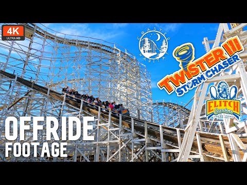 Off-ride footage of a Twister III: Storm Chaser train