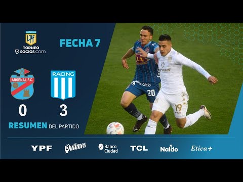 #TorneoSocios | Fecha 7 | resumen de Arsenal - Racing