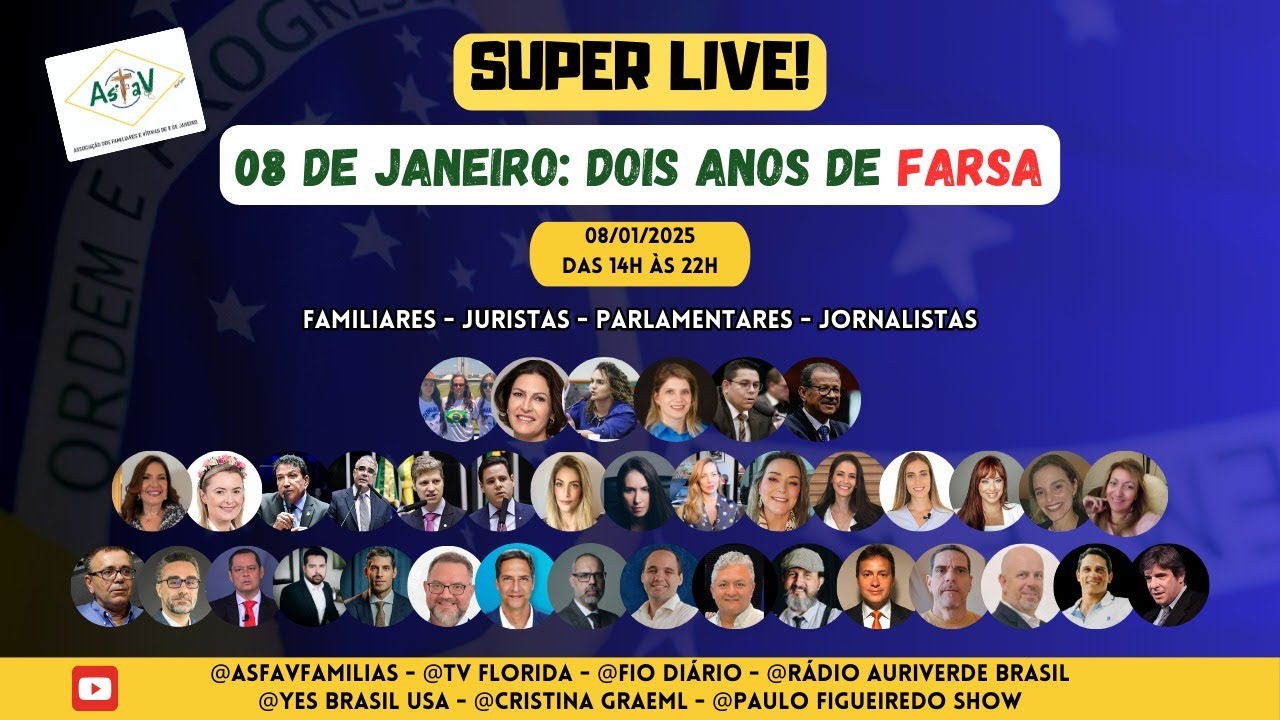 SUPER LIVE DO 08 DE JANEIRO - DOIS ANOS DE FARSA!