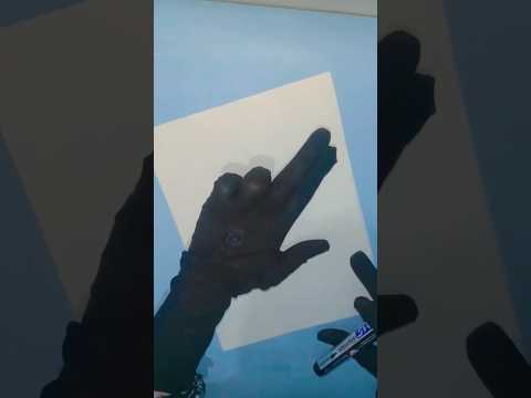 4 Easy handy palm art | Hand Placing Drawing | #art #shorts