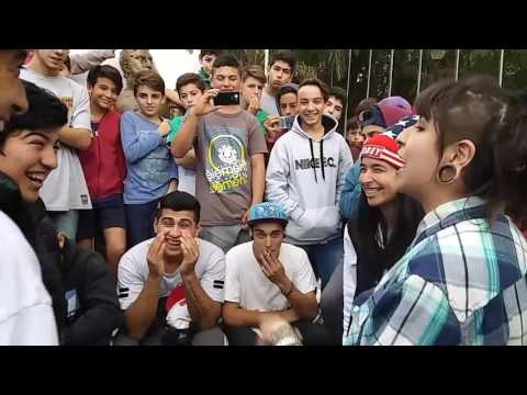 Naty y Rhymes vs Cobe y Stuart semi finales del Coliseo Freestyle (2vs2)