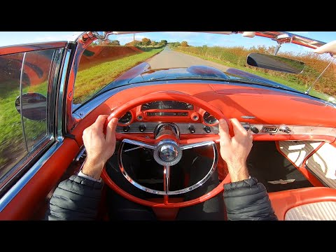 Thumbnail for The Driving Experience - 1956 Ford Thunderbird Convertible 292 V8 Auto | POV Test Drive by Convertible, Ford Thunderbird, Car