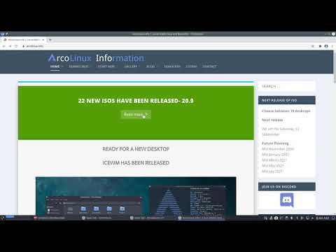 ArcoLinux : 1617 What is new in ArcoLinux 20.9