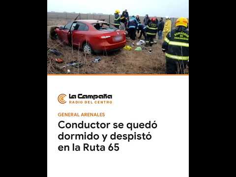 Conductor se quedó dormido y despistó en la Ruta 65 | General Arenales