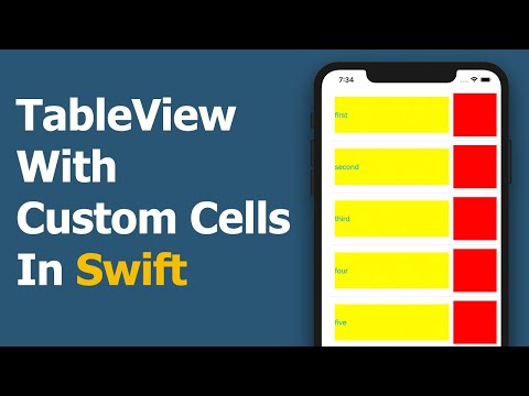 TableView With Custom Cells In Swift - Tutorial
