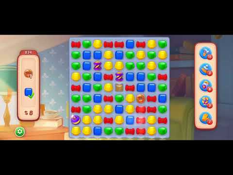 Homescapes level 834 no booster use #834