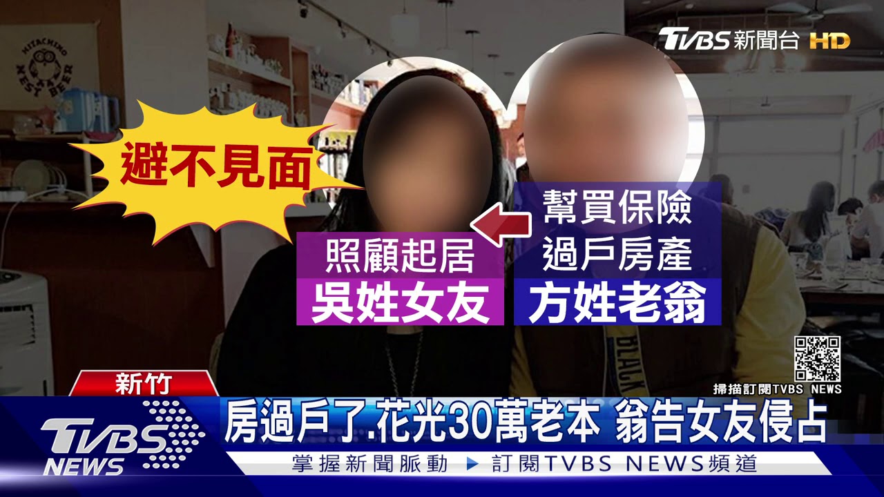 房過戶了、花光30萬老本　翁告女友侵占
