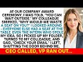 I Was Banned From Company S Award Ceremony Then I Sent One Email That Changed Everything