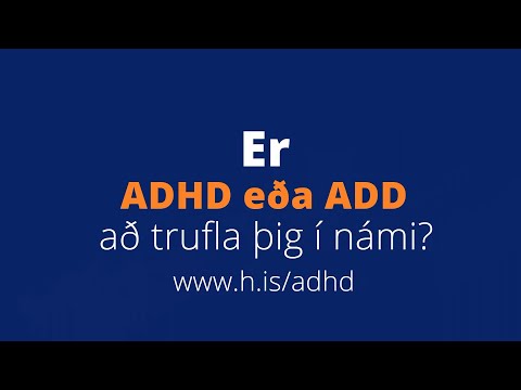 Hvað gerist í lestri þegar athyglisbrestur, ofvirkni, ADHD eða ADD er að trufla? ADHD í námi?