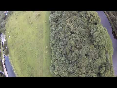 Altofts cut Calder canal west yorkshire drone flight