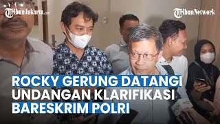Imbas Pernyataan Kontroversial, Rocky Gerung Datangi Bareskrim Polri Seorang Diri untuk Klarifikasi