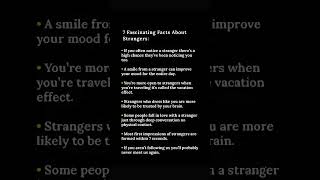 7 Fascinating Facts About Strangers  #psychology#youtube #youtubeshorts #ytshorts #youtuber #yt