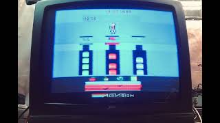 Playing some Pressure Cooker on Atari 2600