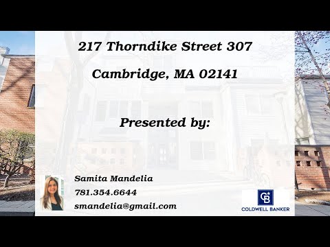 217 Thorndike Street, Unit #307, Cambridge, MA 02141