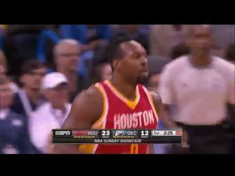 Beautiful ball movement by Rockets ends in a slam