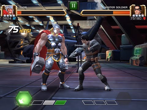 Thor vs. Winter Soldier Realm of Legends 2 (Courage Mastery Demo) | Marvel Contest of Champions