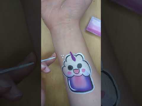 Einhorn Cupcake schmink Tutorial