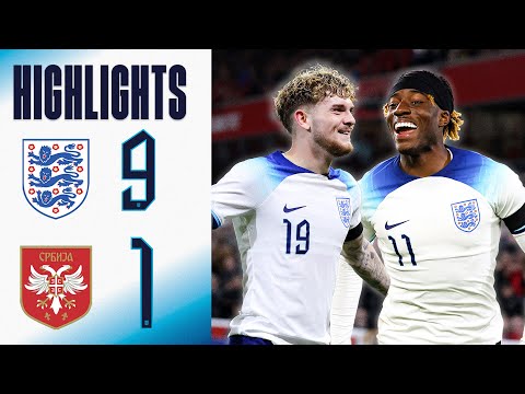 England U21 9-1 Serbia U21 | Young Lions Put 9 Past Serbia! | Highlights