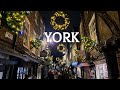 York Christmas Market and Lights 2023 - Walking Tour - 4K 🇬🇧