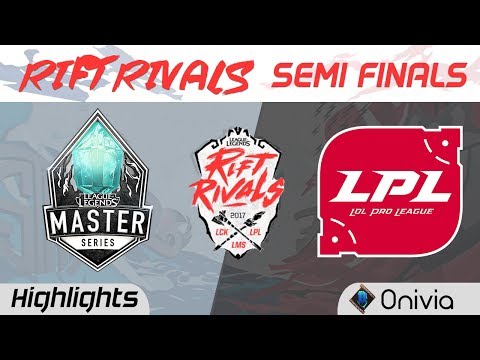 LMS vs LPL Highlights Game 3 Rift Rivals LCK LPL LMS 2017 Semi Finals AHQ vs EDG by Onivia