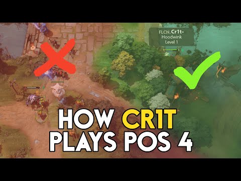 How Crit plays Position 4 | Team Falcons The International