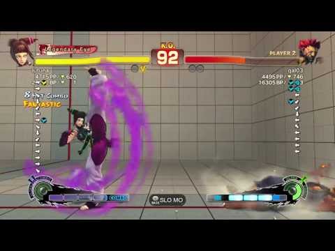 Tsuna (juri) vs qal03 (Akuma) - SUPER STREET FIGHTER 4 AE Ver 2012 720P