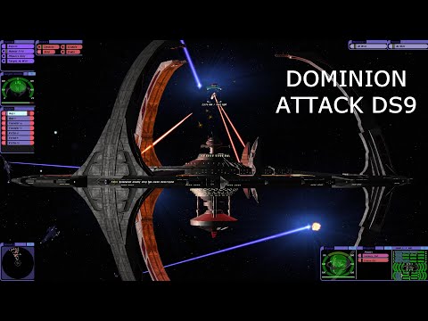 Deep Space Nine VS Dominion Attack Fleet Star Trek Bridge Commander Battle