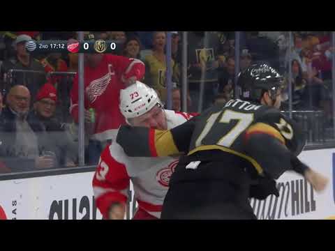 NHL Fight - Red Wings @ Golden Knights - Erne vs Hutton - 18/11/2021