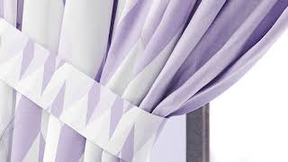 Комплект штор «Лерендес (фиолетовый)» — видео о товаре