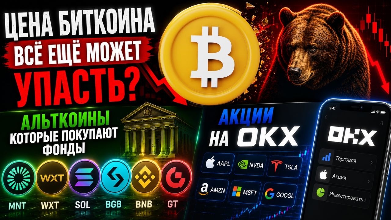 БИТКОИН ПРОДОЛЖИТ ПАДЕНИЕ? КАКИЕ АЛЬТКОИНЫ ПОКУПАЮТ ФОНДЫ? ЗАБЕРИ ПРИЗЫ В ВИ