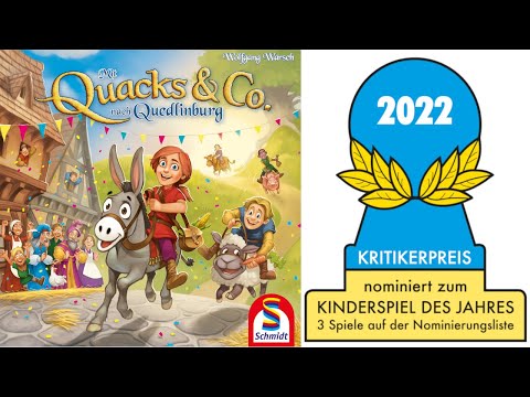 Nominated for Kinderspiel des Jahres 2022: "Mit Quacks & Co. nach Quedlinburg"