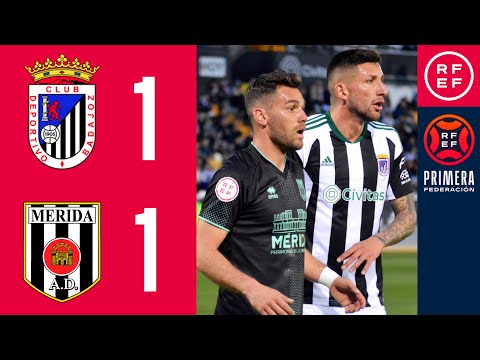 RESUMEN #PrimeraFederación | CD Badajoz 1-1 AD Mérida | Grupo 1 | Jornada 26