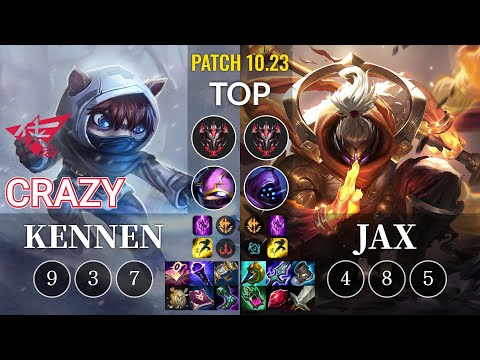 RW Crazy Kennen vs Jax Top - KR Patch 10.23