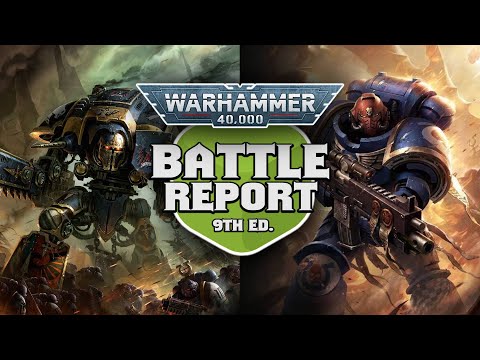 Imperial Knights vs Crimson Fists Warhammer 40k 9th Edition Battle Report Ep 90